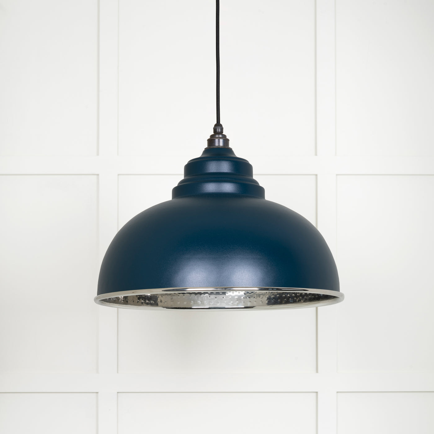 From The Anvil 45472DU - Hammered Nickel Harborne Pendant in Dusk  #finish_dusk