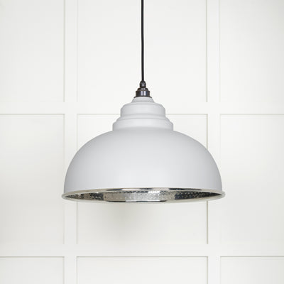 From The Anvil 45472F - Hammered Nickel Harborne Pendant in Flock  #finish_flock