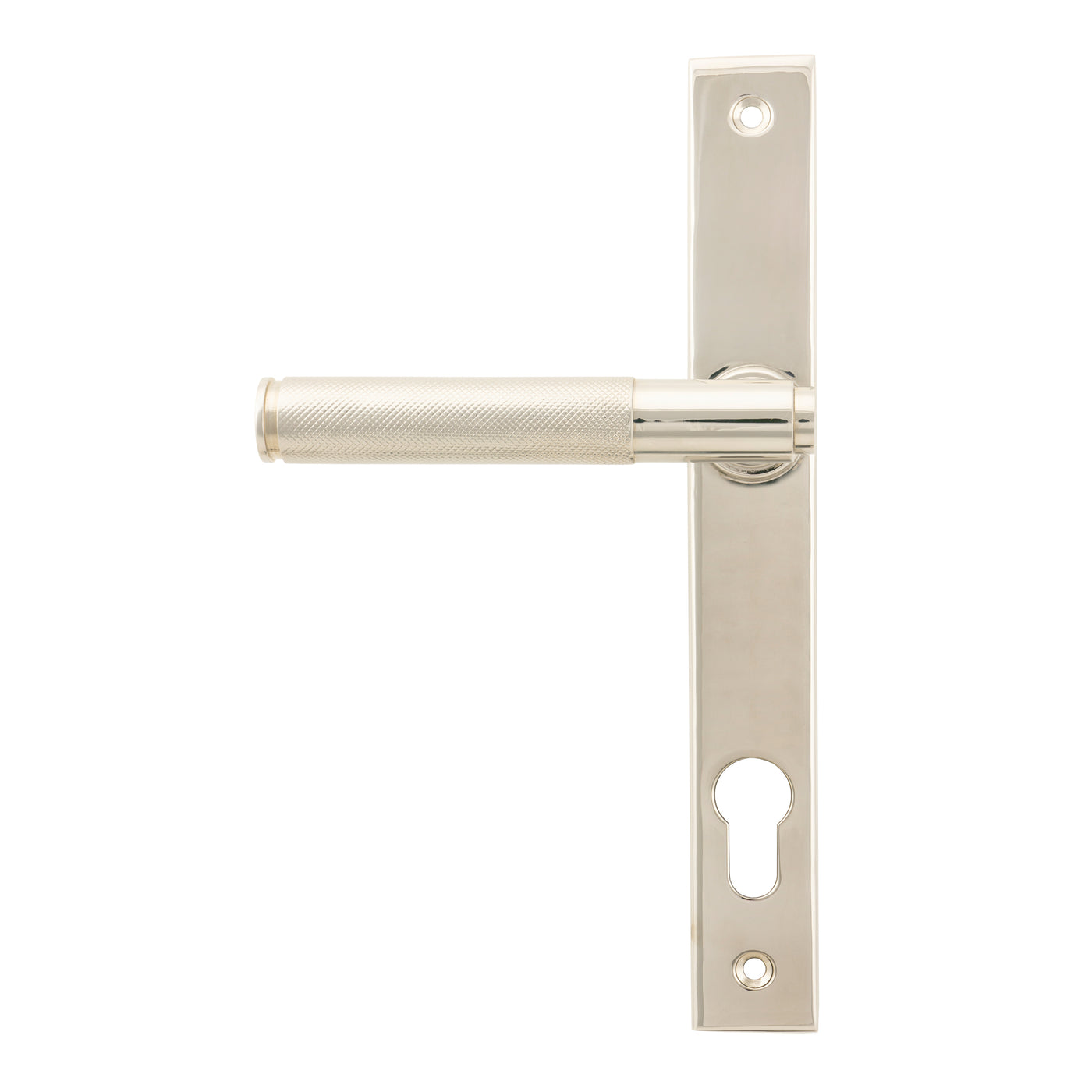 From The Anvil 45526 - Polished Nickel Brompton Slimline Lever Espag. Lock Set  #finish_polished-nickel