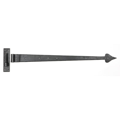 From The Anvil 45595 - External Beeswax 35" Hook & Band Hinge - Cranked (pair) #finish_beeswax-external