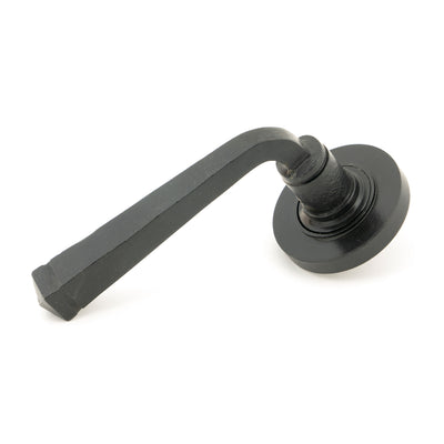 From The Anvil 45627 - External Beeswax Avon Round Lever on Rose Set (Plain) #finish_beeswax-external