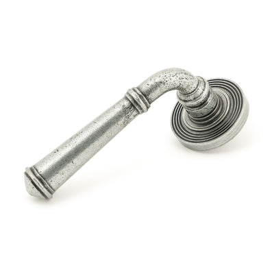 From The Anvil 45645 - Pewter Regency Lever on Rose Set (Beehive) #finish_pewter-patina