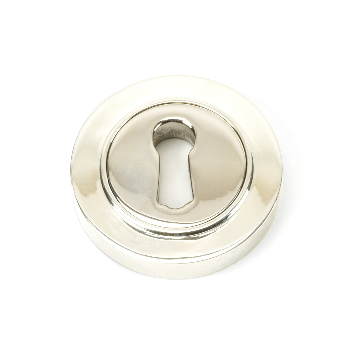 From The Anvil 49536 - Matt Black Round Escutcheon (Plain) #finish_polished-nickel