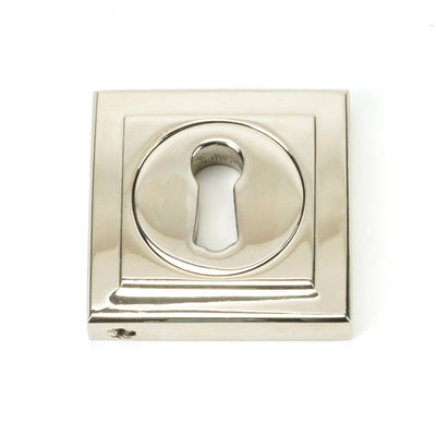 From The Anvil 49536 - Matt Black Round Escutcheon (Plain) #finish_polished-nickel