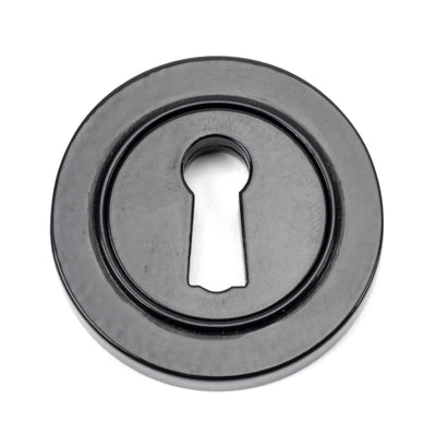 From The Anvil 46113 - Aged Bronze Round Escutcheon (Plain) #finish_black