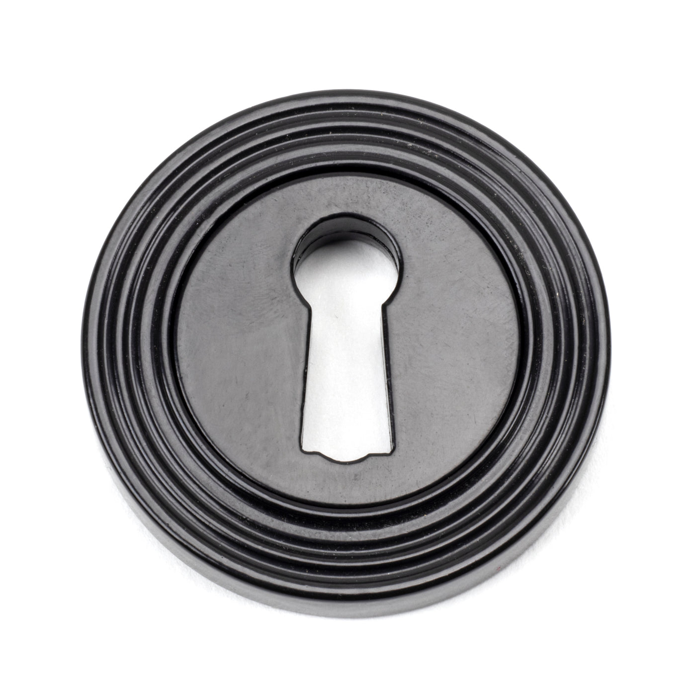 From The Anvil 45697 - Black Round Escutcheon (Beehive) #finish_black