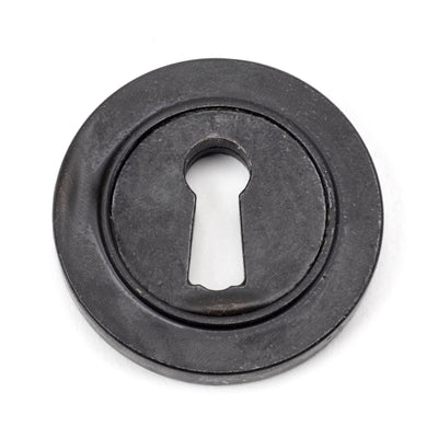 From The Anvil 46116 - Aged Bronze Round Escutcheon (Square) #finish_external-beeswax