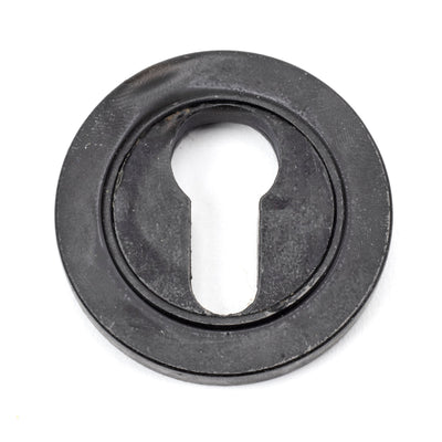 From The Anvil 45703 - Pewter Round Escutcheon (Plain) #finish_external-beeswax