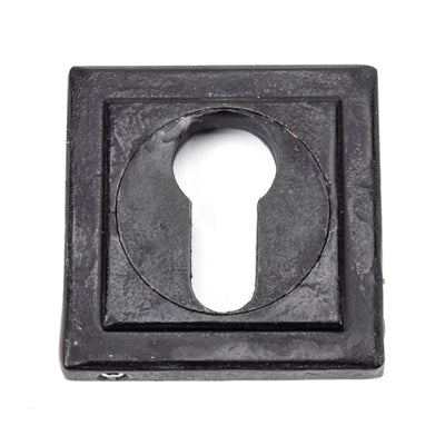 From The Anvil 45706 - Pewter Round Escutcheon (Square) #finish_external-beeswax