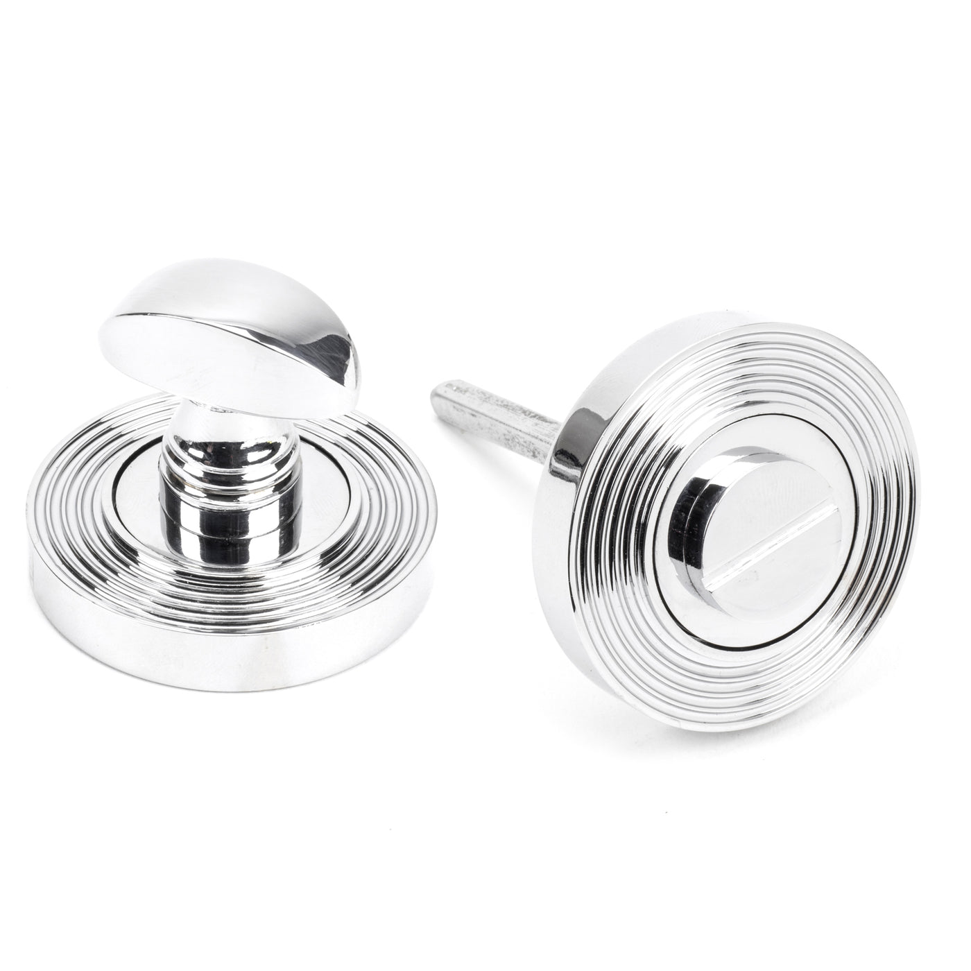 From The Anvil 45737 - Polished Chrome Round Thumbturn Set (Beehive)  #finish_polished-chrome