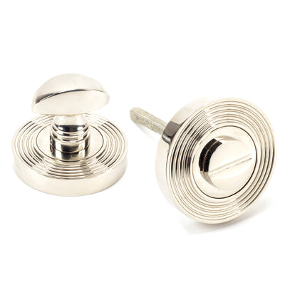 From The Anvil 45741 - Polished Nickel Round Thumbturn Set (Beehive)  #finish_polished-nickel