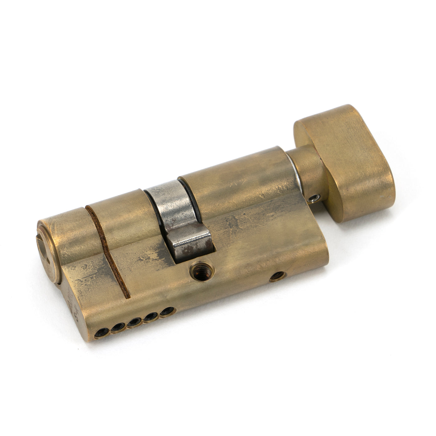 From The Anvil 45843 - Aged Brass 30/30 5pin Euro Cylinder/Thumbturn #finish_aged-brass