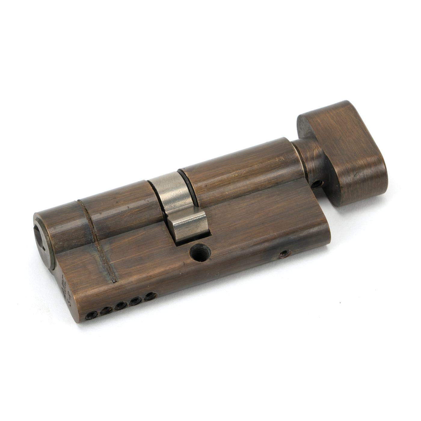 From The Anvil 45847 - Aged Brass 35/35 5pin Euro Cylinder/Thumbturn #finish_aged-brass