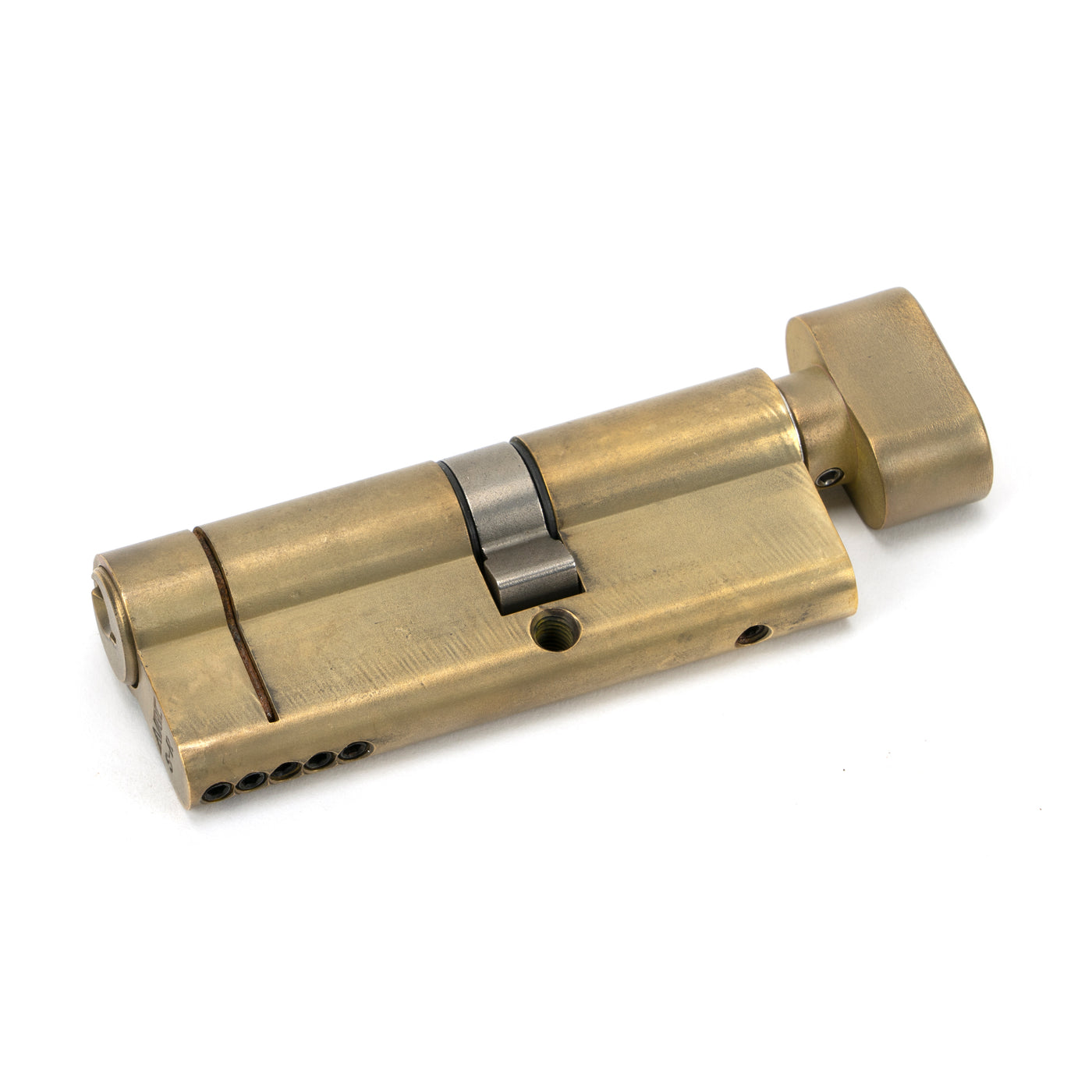 From The Anvil 45855 - Aged Brass 35T/45 5pin Euro Cylinder/Thumbturn #finish_aged-brass