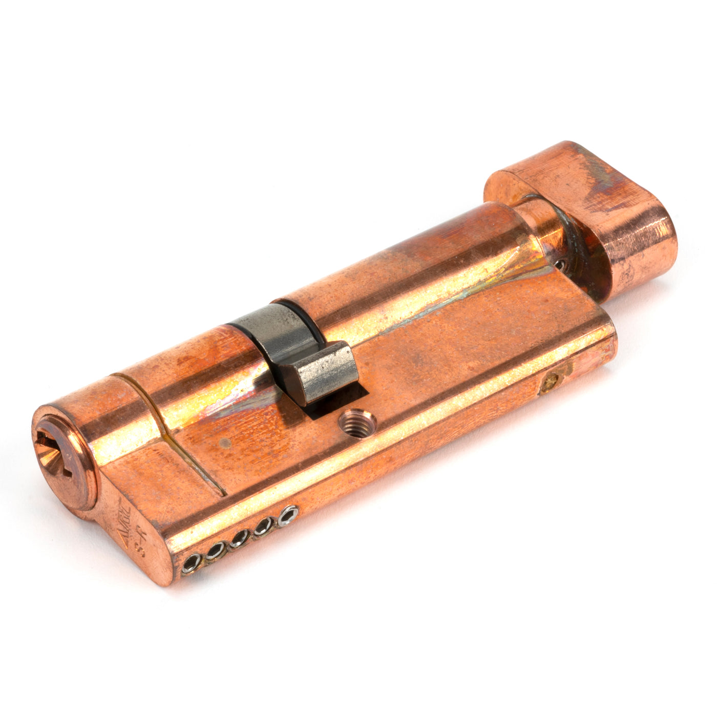 From The Anvil 45857 - Polished Bronze 35/45T 5pin Euro Cylinder/Thumbturn #finish_polished-bronze