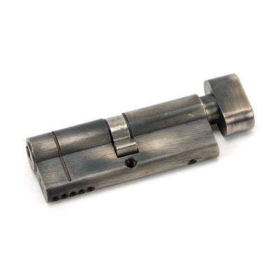 From The Anvil 45874 - Pewter 40/40 5pin Euro Cylinder/Thumbturn KA #finish_pewter-patina