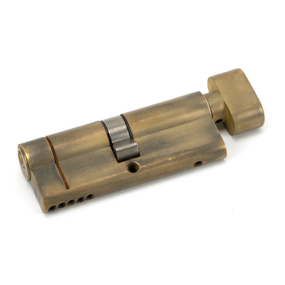 From The Anvil 45875 - Aged Brass 40/40 5pin Euro Cylinder/Thumbturn KA #finish_aged-brass