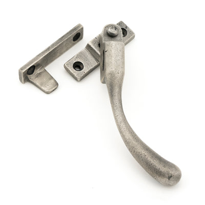 From The Anvil 45913 - Antique Pewter Night-Vent Locking Peardrop Fastener - RH #finish_antique-pewter