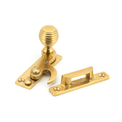 From The Anvil 45935 - Polished Brass Beehive Sash Hook Fastener  #finish_polished-brass