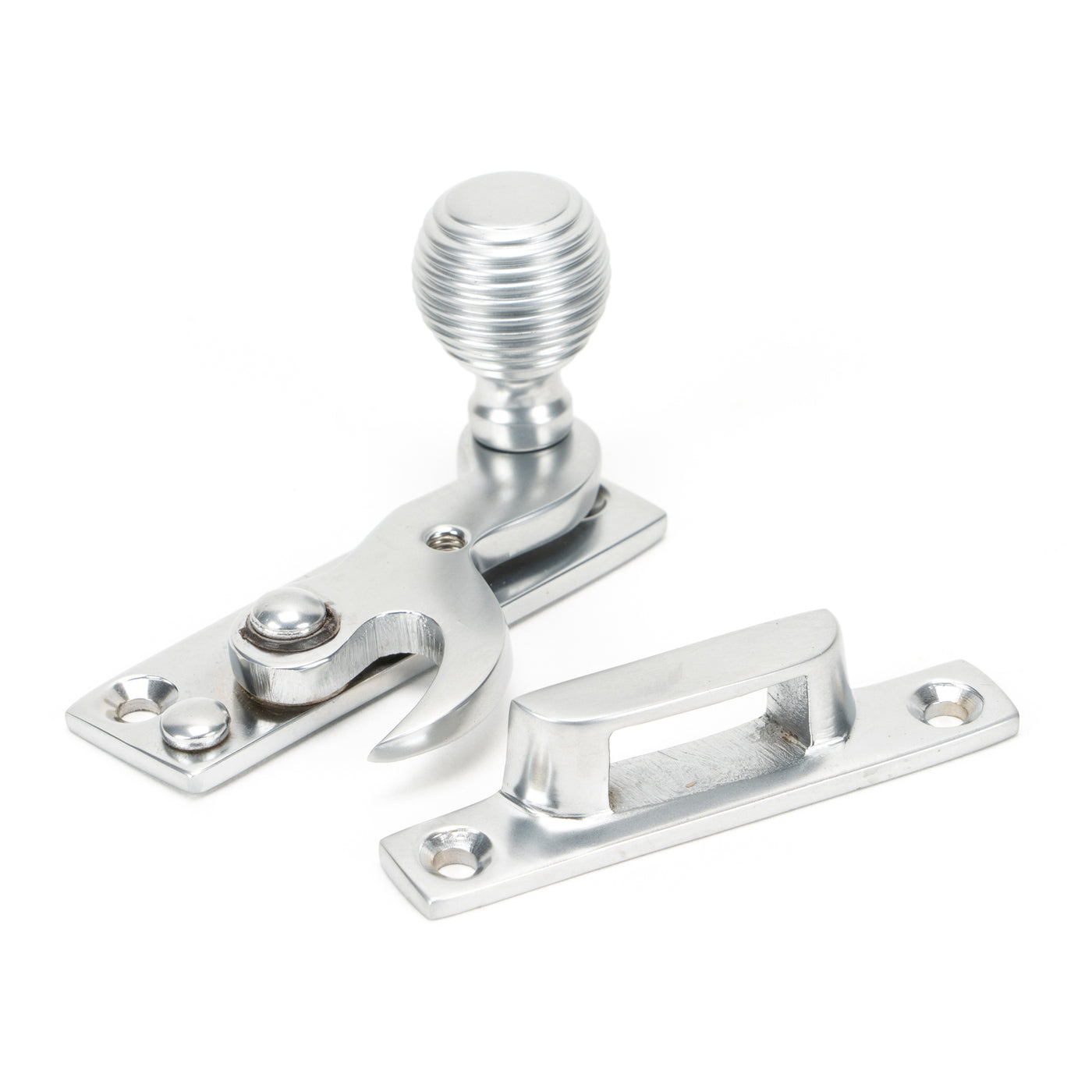 From The Anvil 45940 - Satin Chrome Beehive Sash Hook Fastener  #finish_satin-chrome