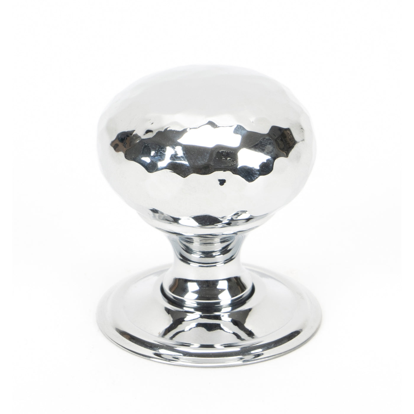 From The Anvil 46023 - Polished Chrome Hammered Mushroom Cabinet Knob 32mm #finish_polished-chrome