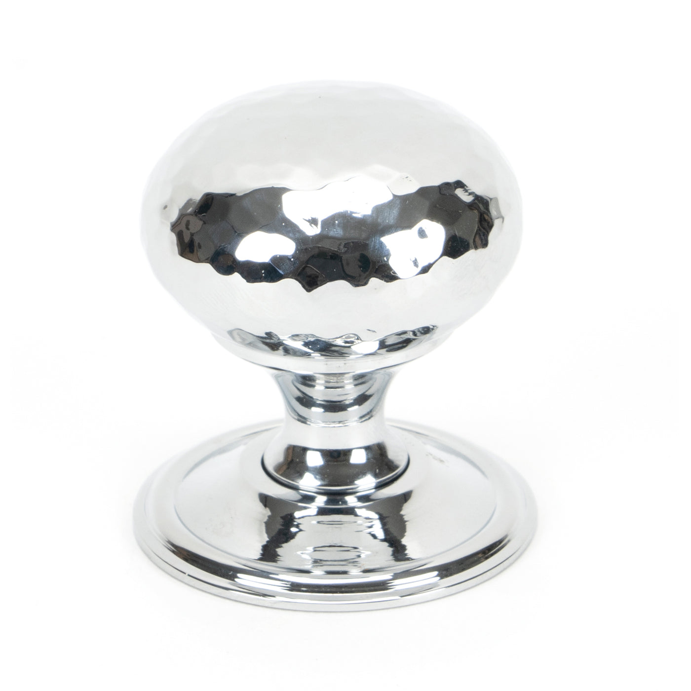 From The Anvil 46028 - Polished Chrome Hammered Mushroom Cabinet Knob 38mm #finish_polished-chrome