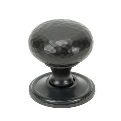 From The Anvil 46029 - Aged Bronze Hammered Mushroom Cabinet Knob 38mm #finish_aged-bronze