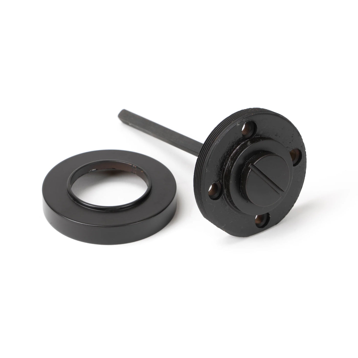 From The Anvil 46105 - Aged Bronze Round Thumbturn Set (Plain)