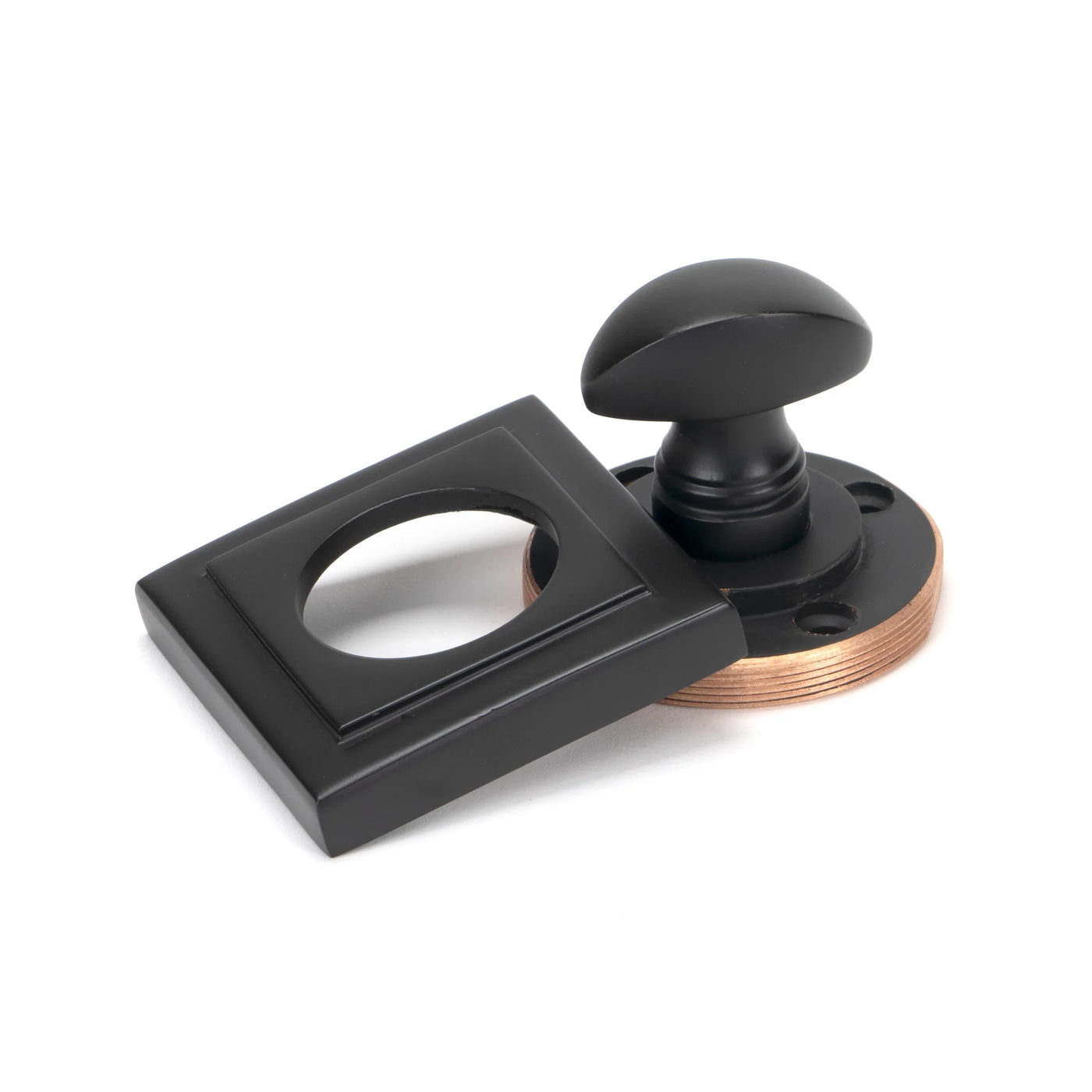 From The Anvil 46105 - Aged Bronze Round Thumbturn Set (Plain)