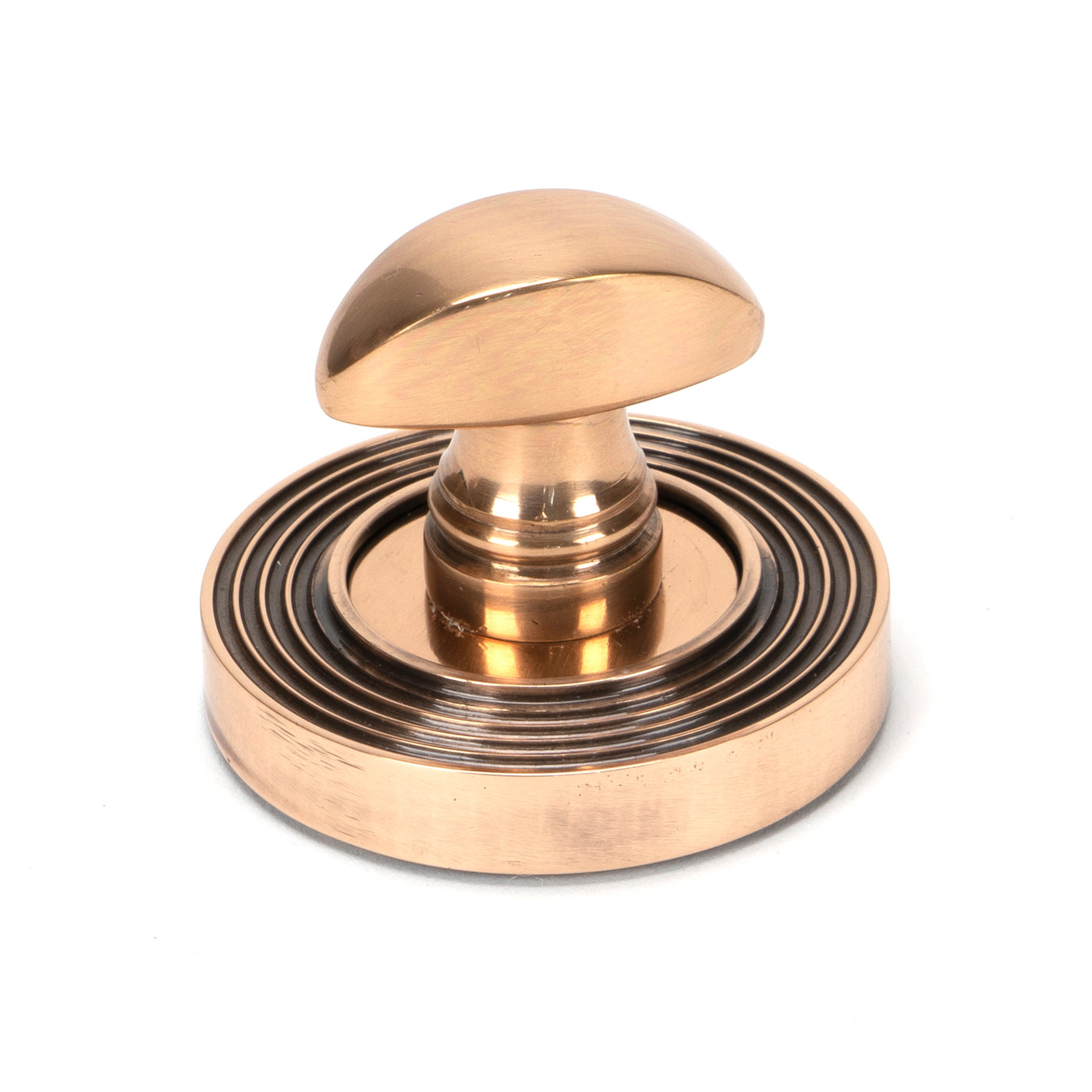 From The Anvil 46111 - Polished Bronze Round Thumbturn Set (Beehive) #finish_polished-bronze