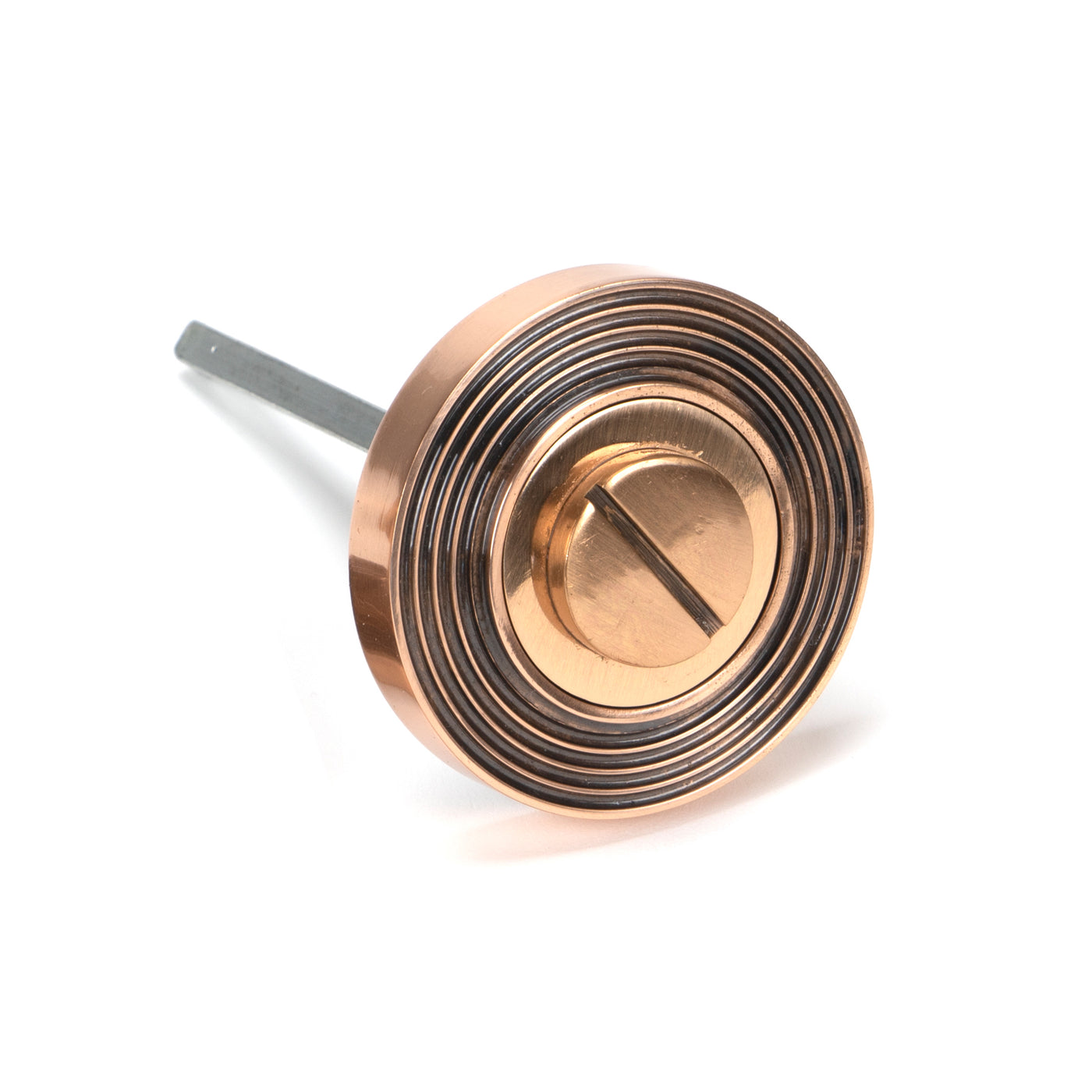 From The Anvil 46111 - Polished Bronze Round Thumbturn Set (Beehive) #finish_polished-bronze