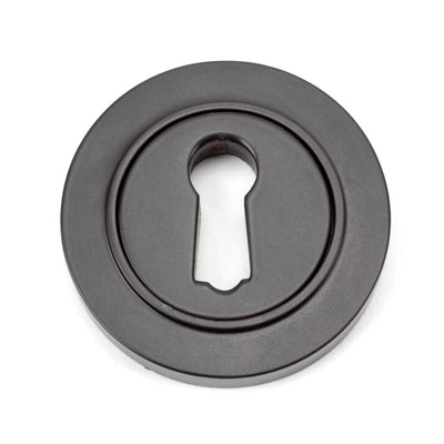 From The Anvil 46113 - Aged Bronze Round Escutcheon (Plain) #finish_aged-bronze