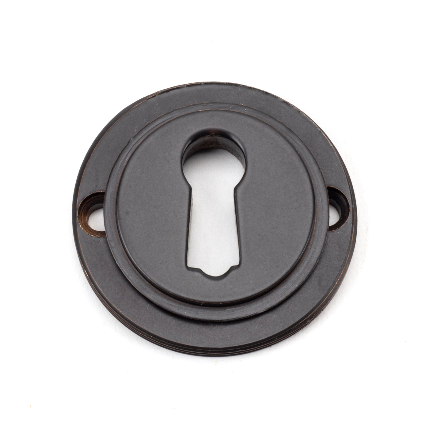 From The Anvil 46113 - Aged Bronze Round Escutcheon (Plain)