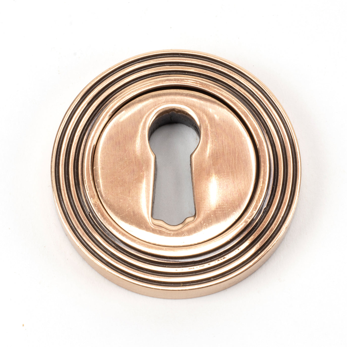 From The Anvil 46119 - Polished Bronze Round Escutcheon (Beehive) #finish_polished-bronze