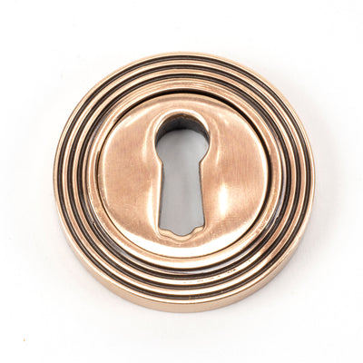 From The Anvil 46119 - Polished Bronze Round Escutcheon (Beehive) #finish_polished-bronze