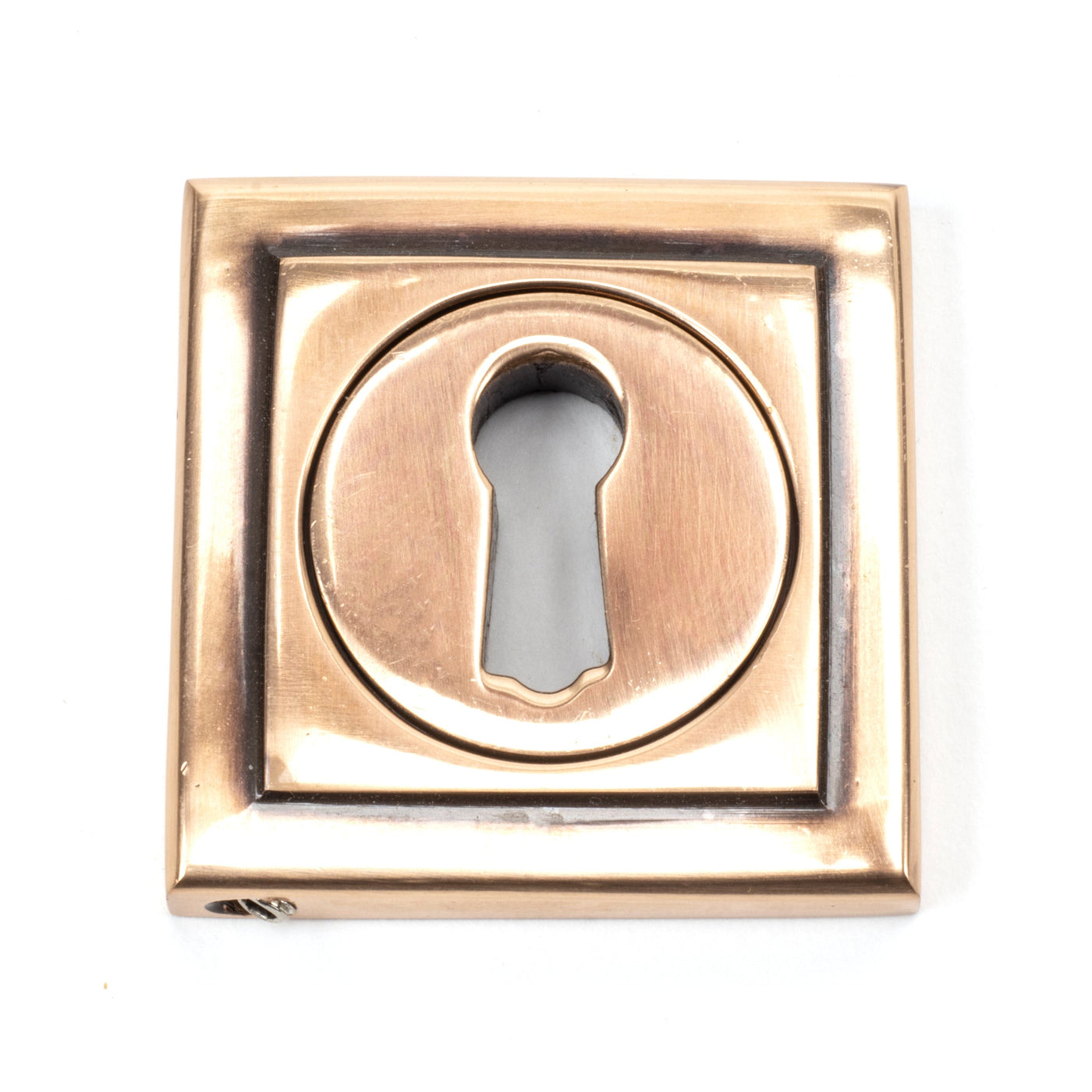 From The Anvil 45699 - External Beeswax Round Escutcheon (Plain) #finish_polished-bronze