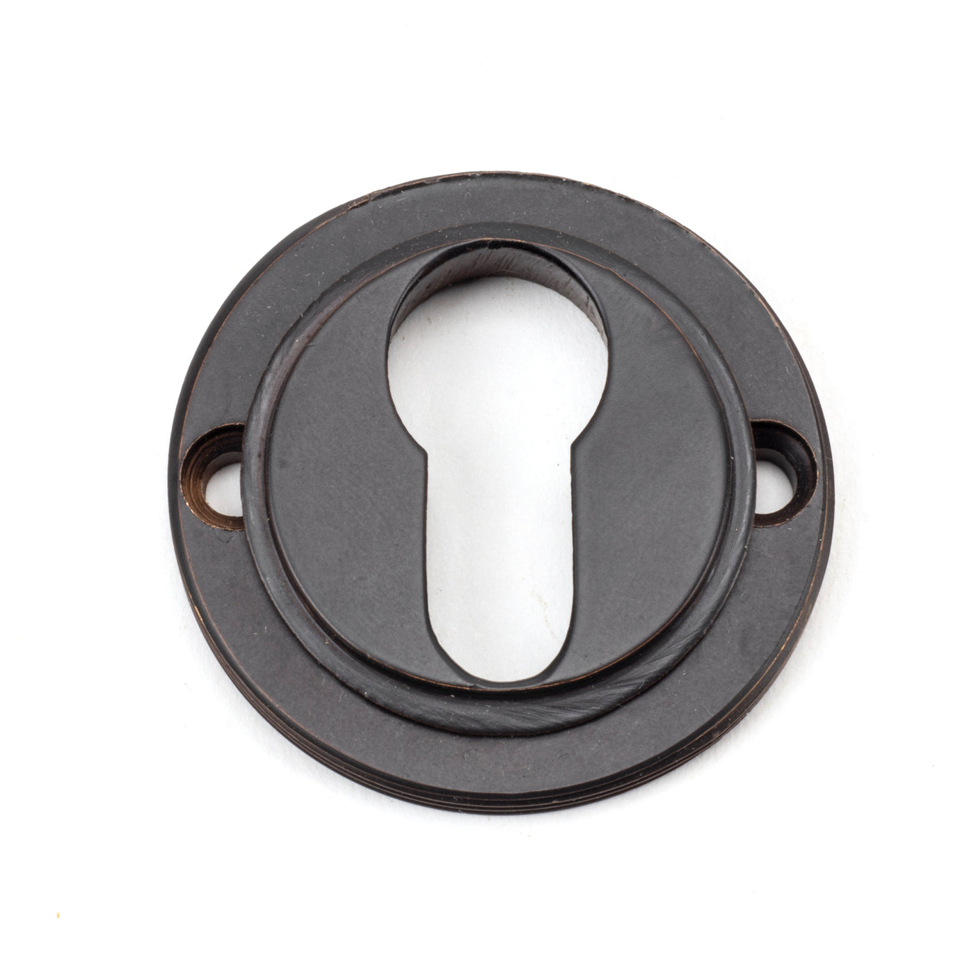 From The Anvil 46123 - Aged Bronze Round Euro Escutcheon (Beehive)