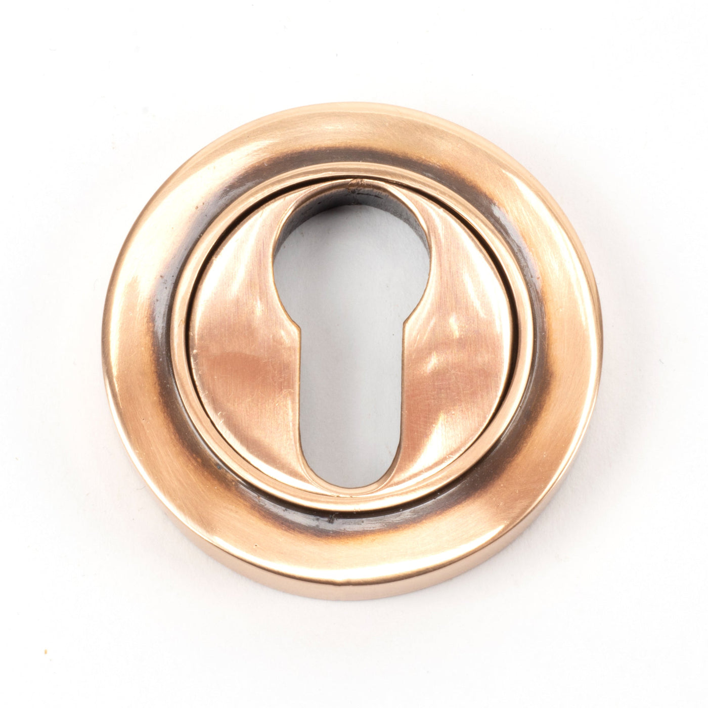 From The Anvil 46120 - Polished Bronze Round Escutcheon (Square) #finish_polished-bronze