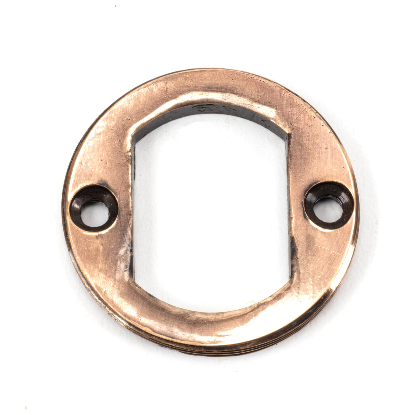 From The Anvil 46120 - Polished Bronze Round Escutcheon (Square)