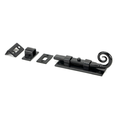 From The Anvil 46236 - Black 4" Monkeytail Universal Bolt #finish_black