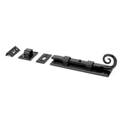 From The Anvil 46237 - Black 6" Monkeytail Universal Bolt #finish_black