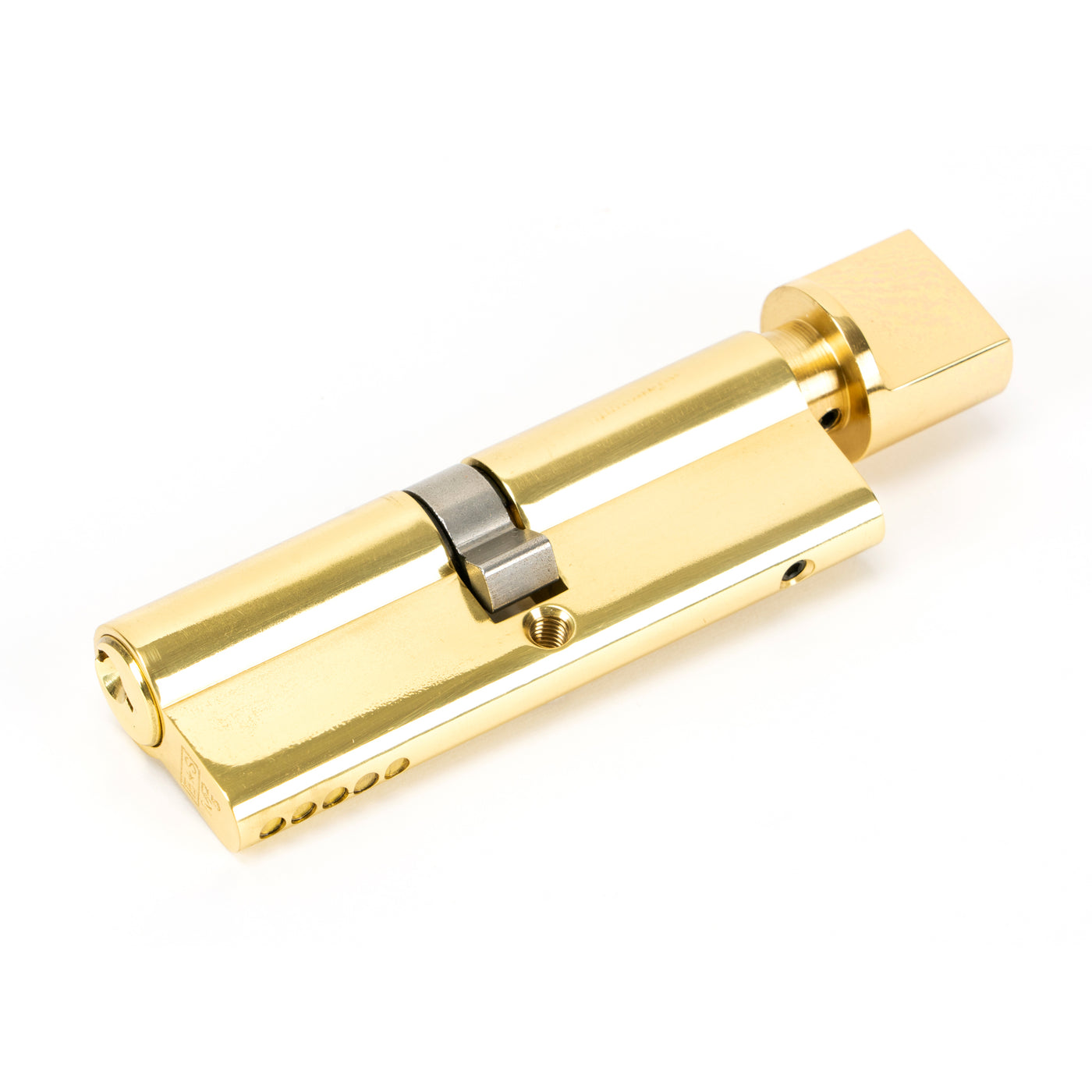 From The Anvil 46266 - Lacquered Brass 45/45 5pin Euro Cylinder/Thumbturn #finish_lacquered-brass