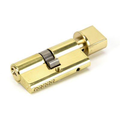 From The Anvil 46269 - Lacquered Brass 30/30 5pin Euro Cylinder/Thumbturn KA #finish_lacquered-brass