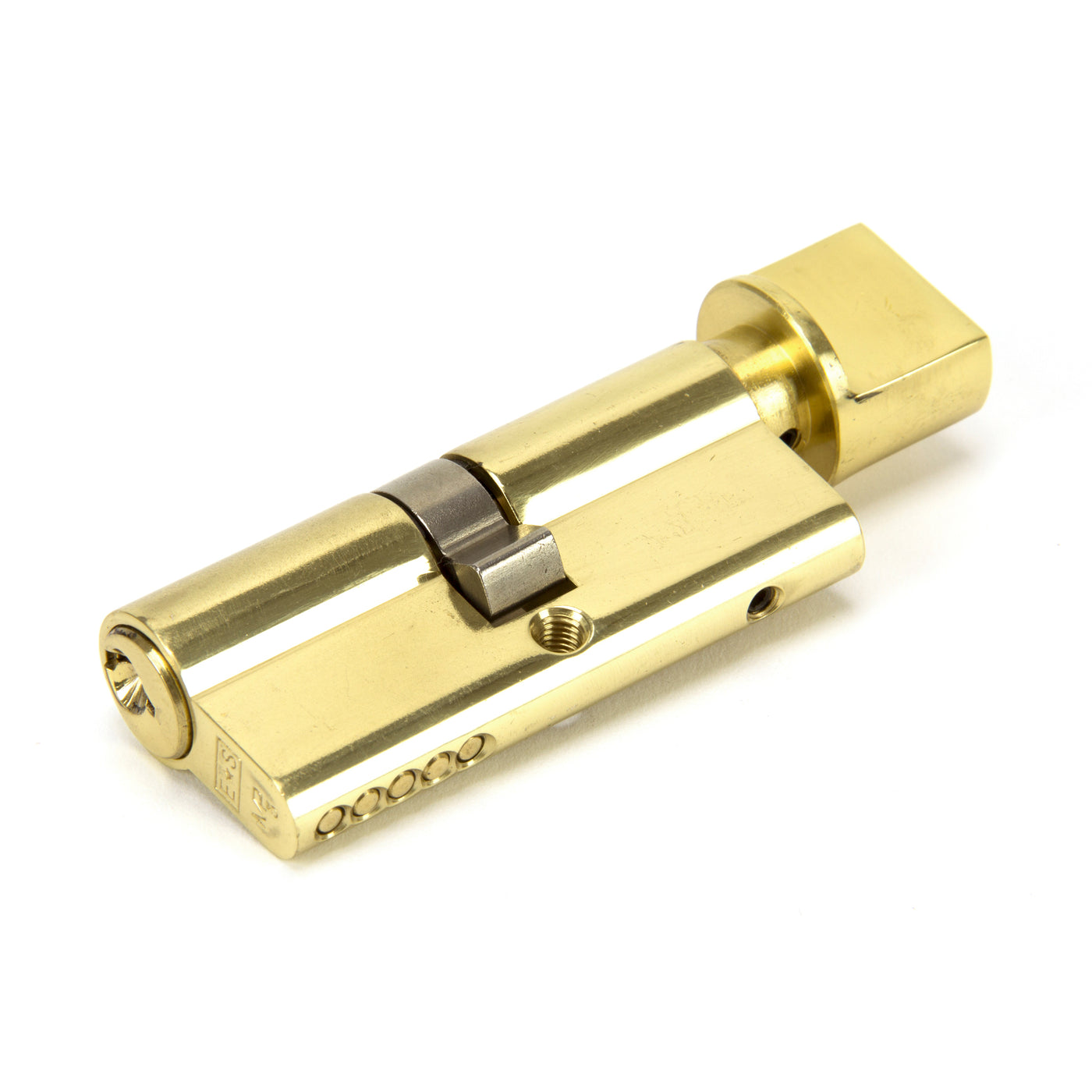 From The Anvil 46272 - Lacquered Brass 35/35 5pin Euro Cylinder/Thumbturn KA #finish_lacquered-brass