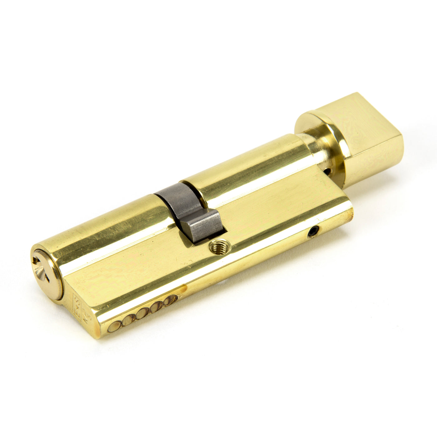 From The Anvil 46275 - Lacquered Brass 40/40 5pin Euro Cylinder/Thumbturn KA #finish_lacquered-brass