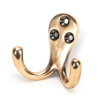 From The Anvil 46300 - Polished Bronze Celtic Double Robe Hook  #finish_polished-bronze