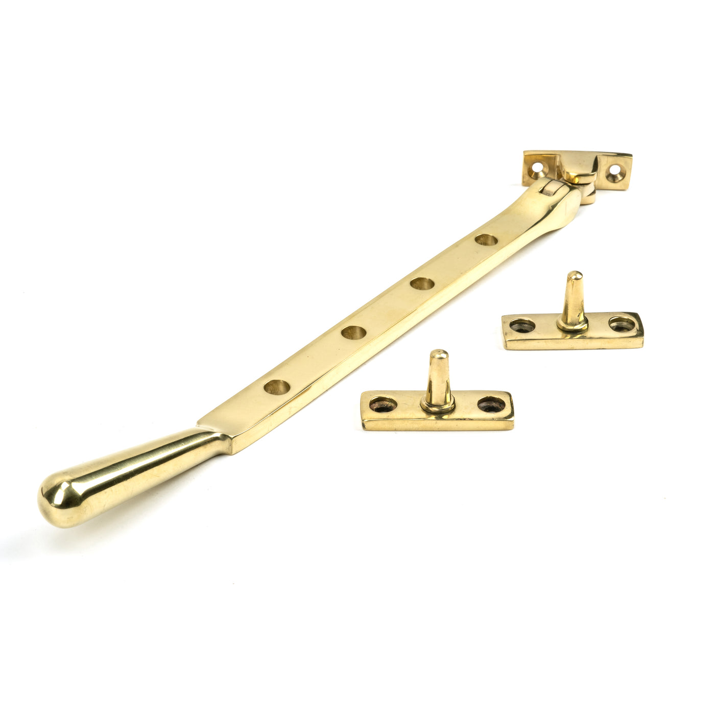 From The Anvil 46716 - Polished Brass 10" Newbury Stay #finish_polished-brass