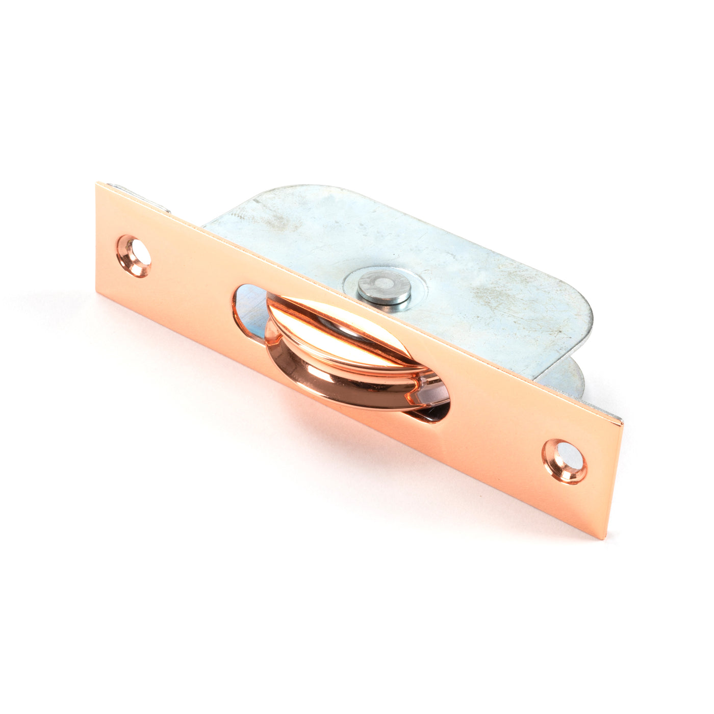 From The Anvil 47074 - Polished Bronze Square Ended Sash Pulley 75kg  #finish_polished-bronze