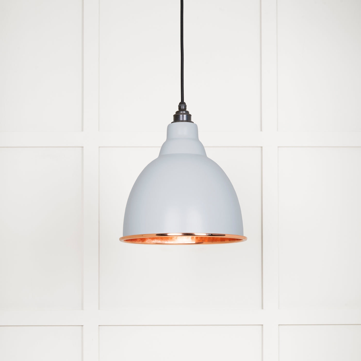 From The Anvil 49500BI - Hammered Copper Brindley Pendant in Birch  #finish_birch