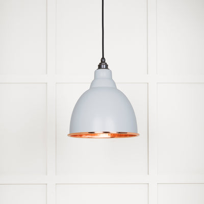 From The Anvil 49500BI - Hammered Copper Brindley Pendant in Birch  #finish_birch